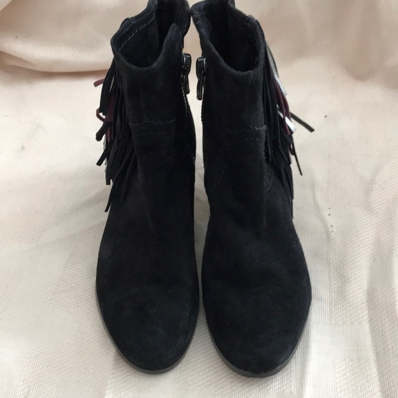 Black Suede Sam Edelman ankle Booties - Picture 2 of 6